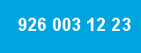 926 003 12 23
